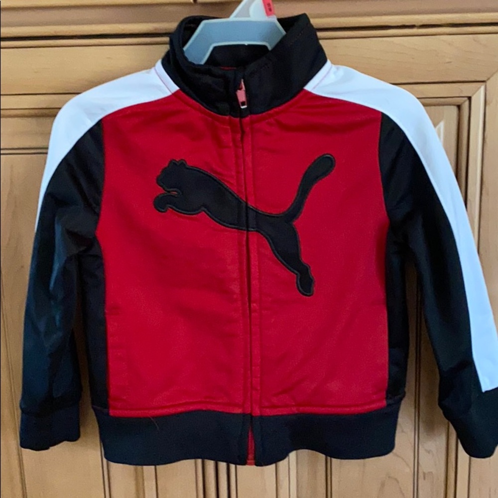 EUC Puma 18 month Jacket-Red, Black.& White